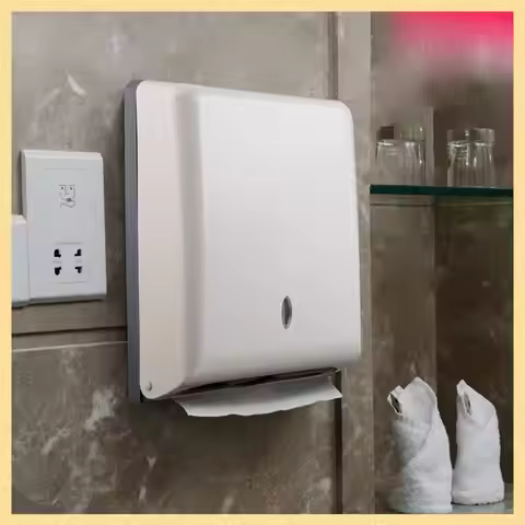 1 Pcs Commercial Paper Towel Dispenser Wall Mount Z Fold Hand Towels For Bathroom/Restroom, Office, 
