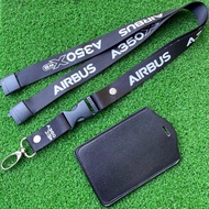 [KEDAI LOKAL ] PREMIUM AIRBUS A350XWB LANYARD FREE ID HOLDER