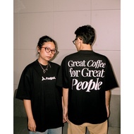 Fugol Coffee Roasters T-Shirt - "Great Coffee for Great People" Broken White