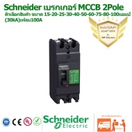 ( Promotion ) สุดคุ้ม เบรกเกอร์MCCB Schneider Circuit breaker Easypact 2 Pole EZC100H ขนาด15-100A รา