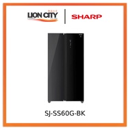 Sharp 599L SJ-SS60G-BK 2 Door Refrigerator