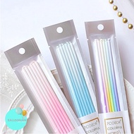 LILIN 7color Colorfull Candle/Paste Birthday Candle/Macaron Gradient Birthday Candle