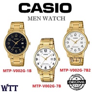 CASIO ORIGINAL MTP-V002G SERIES STAINLESS STEEL MEN WATCH JAM TANGAN LELAKI CASIO ORIGINAL CASIO WATCH FOR MEN