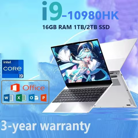 2026 New Intel Core i9 10980HK Portable Notebook Windows 11 Pro 14.1 inch Gaming Computer PC Gamer L