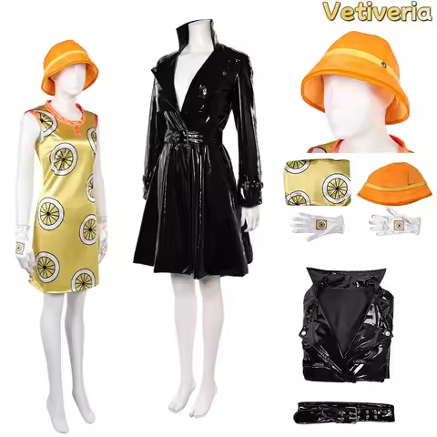 Miss Valentine Nico Robin Cosplay Costume Dress Belt Hat Disfraz Outfits TV Pirate Fantasia Mikita H