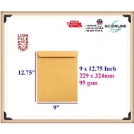 9x12.75 Buff Manila Brown Envelopes / Sampul Surat Coklat 250pcs/Box 229mmx324mm