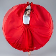 720 Degree Large Swing Dance Skirt Skirt Square Dance Xinjiang Dance Skirt Ethnic Dance Red Dance Sk