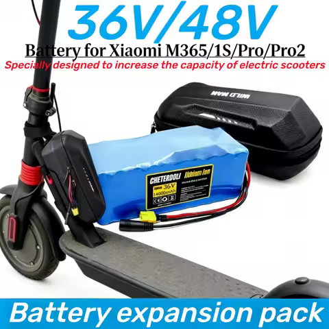 36V48V4.4Ah6.8Ah10Ah12Ah14Ah Battery Pack for Xiaomi M365 PRO PRO2 1S Mi3 Essential Extra Parallelin