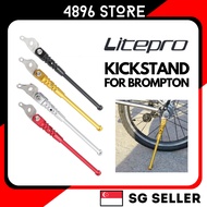 Litepro Bicycle Kick Stand Road Bike Kickstand Aluminum Alloy For Brompton Folding Bicycle
