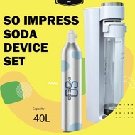 SO IMPRESS SODA DEVICE Cafe Sparkling Water Machine Refill CO2 Gas Cylinder Halal Carbonated