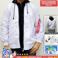 Jaket Bomber Anime Tokyo Revengers Tokyo Manji Kai Winter Mikey Draken