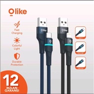 Olike Data Cable D101M / D101L / D101C / D101CC / D101CL Charger Fast Charging LED