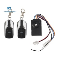 Ebike Alarm System 36V 48V 60V 72V with Two Switch for Electric Bicycle/Scooter Ebike/Brushless Cont
