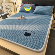 Lucky bear embroidered felt bed carpet - high quality thick, warm bed carpet - Timibedding