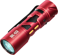 ไฟฉาย LED แบบชาร์จไฟได้ SK03 AA ชาร์จไฟฉาย EDC ได้พร้อมไฟด้านข้างและ4เลนส์สี10โหมดสว่างสุดๆ