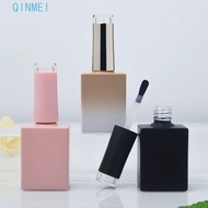 QINMEI Nail Polish Bottles, 10ML 15ML Packing Nail Gel Bottles, Reusable With Brush Empty Beauty Nai