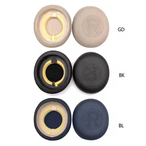 Leather for Jabra 45H Evolve2 65 Headset Earpads Ear Pads Sponge Cushion N0HC