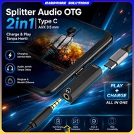 2in1 Type C OTG Audio Splitter AUX 3.5 mm Jack to USB Type C - BP-21
