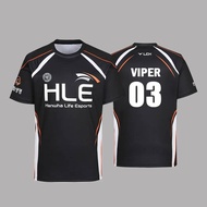 2025 New HLE Esports Club Uniform Zeus Viper Jersey League Of Legends Game Sports Training Suit T Sh