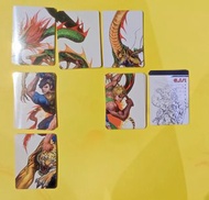 新著.龍虎門 ~ vol.6 【猛虎狂龍.特別雙面百期 紀念拼圖卡】特別系列 圓角厚硬咭, 每款$100.-