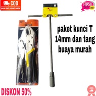 paket kunci t 14mm dan tang buaya kunci t 14 dan tang buaya jepit tang buaya murah kunci t 14mm mura