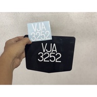 NOMBOR PLAT MOTORSIKAL/PLAT MOTOR/PLAT KRISTAL/PLET MOTOR/NO. PLAT MOTOR/MOTORCYCLE PLATE NUMBER