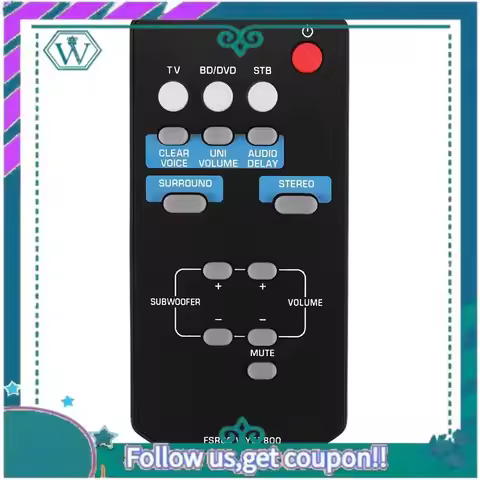 A75Q-FSR60 WY57800 Replacement Remote Control For WY57800 YAS101 YAS101BL