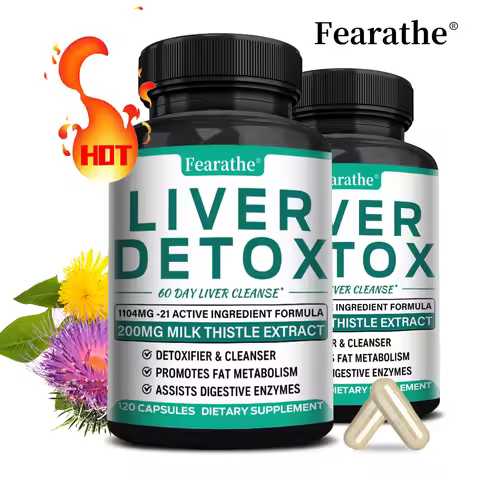 Liver Detox Supplement - 1104 Mg Per Serving - Detox, Cleanse, Digestive Enzymes, Good for Immunity,