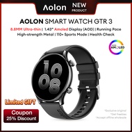 Aolon GTR 3 Smart Watch 45mm AMOLED Screen Ultra-thin Body 110+ Sport Modes WA Call Health Fitness S
