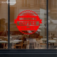 Sticker Cutting Quote Cafe QC-19 Morning Coffee