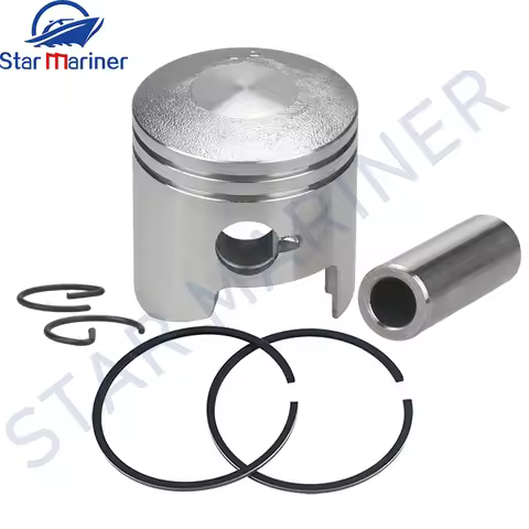 3B2-00001-0 Piston Kit 3B2-00011-0 Piston Ring For Tohatsu Nissan Boat Motor 9.8HP 8HP 50MM 2 Stroke