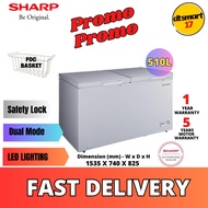 𝐋𝐎𝐑𝐑𝐘 𝐒𝐄𝐍𝐃𝐈𝐑𝐈 𝗞𝗟,𝗦𝗘𝗟𝗔𝗡𝗚𝗢𝗥 Sharp 510L Chest Freezer Dual Mode Function SJC518