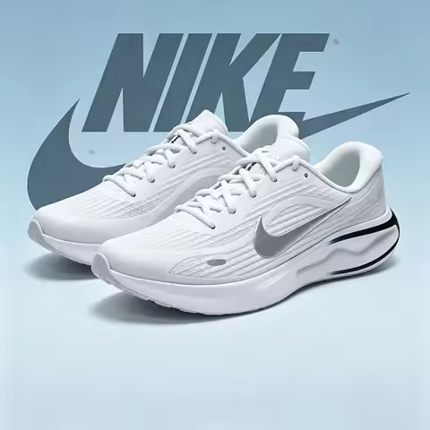 Nike genuine men's running shoes, Journey Run, silver color, breathable and shock-absorbing, running