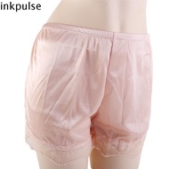 INKPULSE​ Safety Shorts Women Satin Summer Safety Pants Fashion Lady Pajamas Shorts