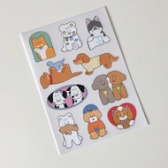 woof! sticker A6 Size