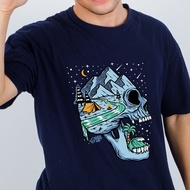 UNIVERSE T-SHIRT | DONKER | ROCK SKULL