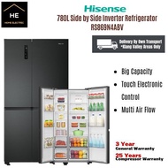 Hisense 780L Side by Side Inverter Refrigerators Fridge RS869N4ABV Peti Sejuk 冰箱