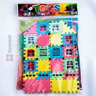 EDUCATIONAL CHILDREN'S TOY HOUSE ASSEMBLE PUZZLE TOY LEGO TOY/ FUNNY BLOCKS/ BUILDING BLOCK/ HOUSE B