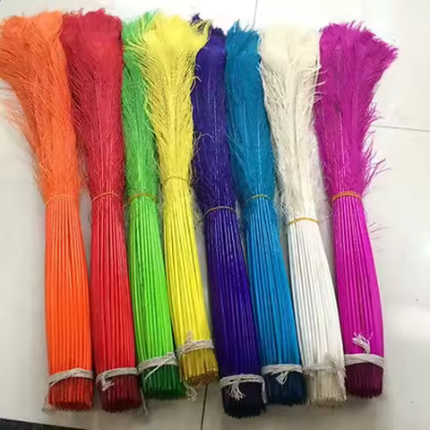 Wholesale 100 pcs Peacock Feather eyes 32-34inches / 80-90cm color optional