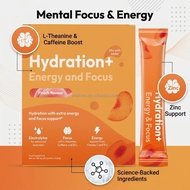 OEM Nootropic Energy Powder Sachet: Focus Drink Caffeine Zinc Vit C B12 Electrolyte