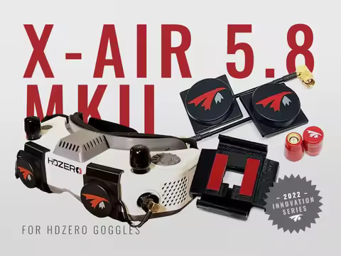 In Stock TRC X-AIR 5.8 MK II PAIR FOR HDZERO GOGGLES LHCP RHCP long range Racing Connector Adapter F