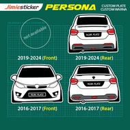 Sticker Kereta Persona, Sticker Belakang, Custom Sticker, Vinyl Cutting