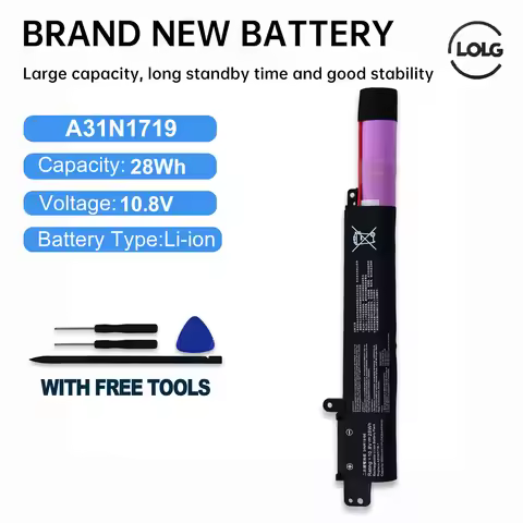 LOLG A31N1719 Laptop Battery For ASUS X407 X407MA X407U X407UA X407UB X407UF X507 X507U X507LA X507M