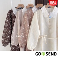 KEMEJA KATUN Bangkok Cotton Women's Embroidered Blouse Shirt Blouse Women