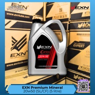 EXN LUBE Engine Oil - 20w50 (5 Litre) - Premium Mineral Engine Oil - Passenger Car
