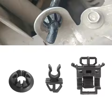 3pcs/set Hood Rod Holder Opener Stay Grommet Clip Black Car Stuff for Honda Accord Odyssey Pilot RB1
