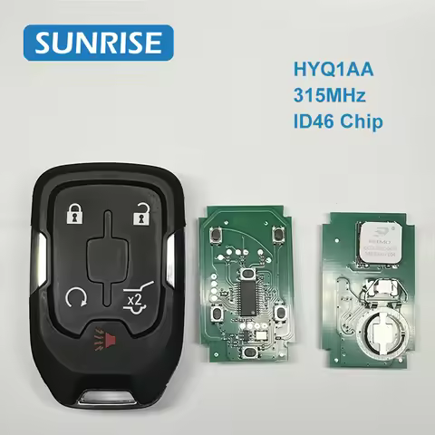 Smart Remote Car Key For GMC Terrain Yukon Chevrolet Suburban Tahoe 2016-2019 Chevrolet 5 Buttons FC