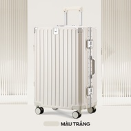 Vali Du Lịch Khung Nhôm Chống Trộm Cao Cấp Bamozo 9066 Size 24 Bịt 4 Góc Chống Va Đập Bảo Hành 5 Năm