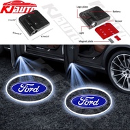 2pcs Car Welcome Door Laser Projection Lamp Wireless Auto Induction LED Floor Light For Ford Fiesta Ranger T6 T7 T8 T9 Focus Territory Everest Ecosport Ka Focus Fusion Raptor