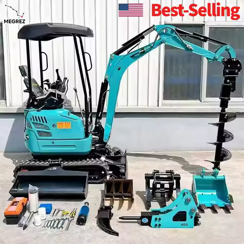 Mini 1 Excavator 2 Ton Crawler Digger CE EPA Mini Pelle Kubota Engine Hydraulic 5 Ton Excavator Dies